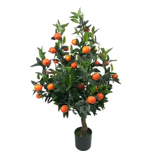 Xrfz Simulatie Fruit Oranje Boom Groene Plant Mini Potted Woonkamer Decoratie Display Schieten Fabriek Groothandel