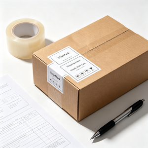 Étiquettes adhésives amovibles personnalisées en papier kraft multicouche double face imperméables pour l'emballage alimentaire, du vin et des cadeaux - Fabricant - Product Image 1