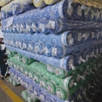 Draps de lit en microfibre 100% polyester pas chers, tissu textile