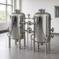 Réservoir de filtration industriel en acier au carbone, filtre à sable mécanique multimédia, cuve sous pression à rétrolavage automatique pour traitement des eaux usées 5000L/heure 1