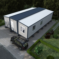 Chinois 4 chambres en fibre de verre préfabriqué modulaire Bungalow cadre en acier minuscule pliant plage Villa hôtel conteneur extensible