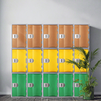 Casier d'étudiant moderne et robuste, serrure électronique intelligente, matériau en plastique ABS, stockage commercial de livres/laverie, garantie de 20 ans