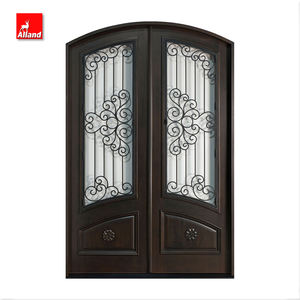 <span class=keywords><strong>Porte</strong></span> <span class=keywords><strong>d</strong></span>'<span class=keywords><strong>entrée</strong></span> principale en bois de chêne avec battant, <span class=keywords><strong>porte</strong></span> extérieure de style patrimonial avec fer forgé et vitrage pour maison de campagne - Product Image 6