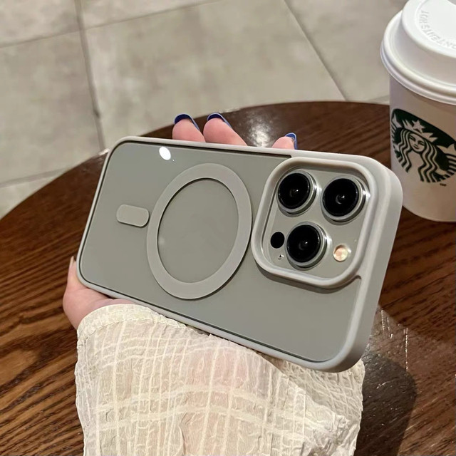 Magnetic Wireless Charging Colorful Acrylic Luxury Phone Case for iPhone 16 15 14 13 12 Mini 11 Pro Max XS X XR 7 8 Plus