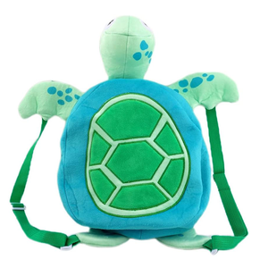 OEM personalizado Unisex tortuga verde felpa <span class=keywords><strong>mochila</strong></span> lindo océano Animal preescolar niño escuela <span class=keywords><strong>mochila</strong></span> felpa personalizada tortuga <span class=keywords><strong>mochila</strong></span> - Product Image 1