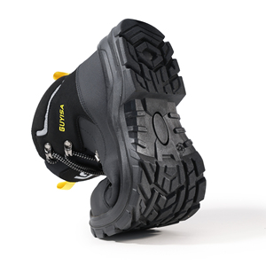 Guyisa รองเท้าเซฟตี้สำหรับผู้ชาย, รองเท้าทำงานที่ระบายอากาศได้ดีพื้นเหล็กทนต่อการเจาะและกันกระแทก - Product Image 6