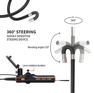 Caméra d'inspection <span class=keywords><strong>boroscope</strong></span> 6 mm, endoscope IP67, endoscope automobile pour inspection automobile - Product Image 3
