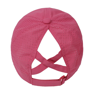 Bán Buôn Có Thể Điều Chỉnh Nhanh Chóng Làm Khô Ngoài Trời Câu Cá Mùa Hè Thanh Niên Mũ Bóng Chày Womens Crisscross Ponytail Mũ Bóng Chày - Product Image 3