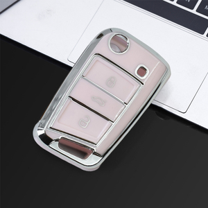 Funda para Llave <span class=keywords><strong>VW</strong></span>, Elegante Funda Negra para Llave Sagitar, Bolsa Protectora de TPU para Llave de Coche, Llavero (Compatible con Golf/Lavida), Resistente a Arañazos - Product Image 2