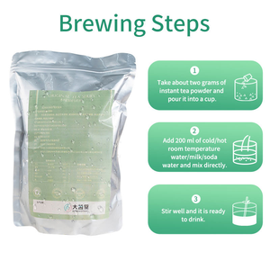 Ingrediente soluble en polvo de té verde de jazmín instantáneo a granel para la producción de té de burbujas - Product Image 3