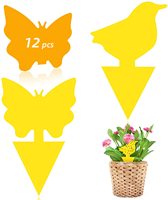 Pièges collants personnalisés de forme irrégulière pour plantes d'intérieur, piège à moucherons mignon pour jardin intérieur et plantes en pot