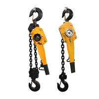 Nouveau palan à chaîne manuel en acier 2 tonnes Mini grue Bloc de levage à chaîne avec élingue en câble métallique Protection IP55 Garantie 1 an