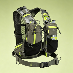 Sac à dos d'hydratation pour le cyclisme avec support de téléphone, sac d'hydratation, meilleur sac de course ultra-légère pour hommes et femmes, autres vêtements de randonnée - Product Image 2