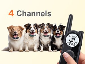 <span class=keywords><strong>Collar</strong></span> Antiladridos Inalámbrico para Perros Mimofpet de Largo Alcance, <span class=keywords><strong>Collar</strong></span> de Adiestramiento para Perros Recargable con Vibración y Descarga Eléctrica - Product Image 4