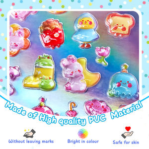 Pegatinas de Resina Epoxi Transparente 3D al por Mayor, Pegatinas de Cristal de Gelatina Personalizadas para Decoración de Fundas de Teléfono - Product Image 3