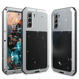 Casing pelindung logam Samsung S21 Plus, casing pelindung logam tahan guncangan tahan debu tahan guncangan untuk Samsung S21 Plus