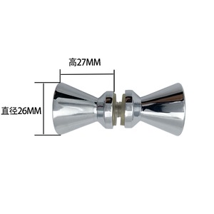 Manija Cónica de un Solo Orificio Kellyto K217C de Aleación de Zinc Cromada para Puerta de Vidrio, Accesorios para Baño y Ducha - Product Image 3