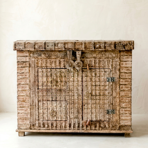 Vintage Heritage <b>Wooden</b> Multi <b>Storage</b> Trunk <b>Chest</b> Box Coffee Table Cabinet with Metal Fittings for Farmhouse Bedroom Living Room - Product Image 1