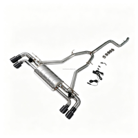 Système d'échappement pour BMW Série 5 540i G30 B58 3.0T 2017-2023 SS304 avec double valve, silencieux simple, embouts quadruples, tuyau CatBack