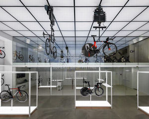 Expositor de Bicicletas de Montaña, Decoración para Salas de Exposición Deportiva, Ciclismo Urbano, Motocicletas, Diseño Interior de Tiendas de Bicicletas - Product Image 6