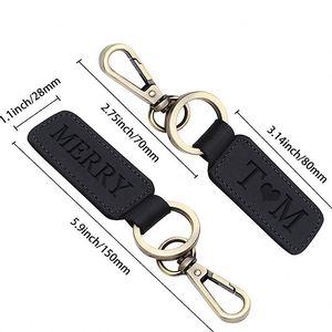 Leather <b>Keychain</b> Pendant Leather Tag <b>Keychain</b> Vintage Listing Key Link Car Pendant - Product Image 6