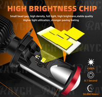 Y8 voiture projecteur Led système d'éclairage automatique loupe Luces Led H4 lentille bifocale Y6 Y7 phare Led pour moto voiture