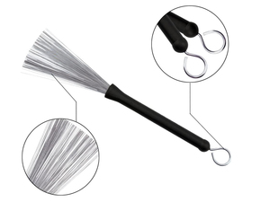 <span class=keywords><strong>Brosse</strong></span> pour tambour acoustique, 1 pièce, fil en acier inoxydable, jazz - Product Image 6
