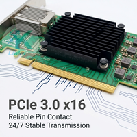 Adaptateur Ethernet filaire MCX555A-ECAT Mellanox CX-5 100GbE QSFP28 1 port PCIe3.0x16 pour serveur en stock