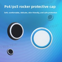 PS4 Joystick Cap X/BOX/PS5 Gaming Console Mushroom-Head Protective Keycap Two-Tone Handle Silicone Glow-in-the-Dark Finish