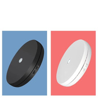 Socle rotatif à 360 degrés, plateau tournant de 25 cm avec éclairage LED pour la photographie