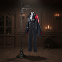 Costume de cosplay de style vampire pour homme, personnage de la cinquième personnalité, tenue de fête gothique d'Halloween, uniforme steampunk avec cape