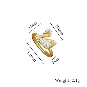 Anello Nuziale con Cigno in Cristallo e Strass, Regolabile, Semplice, con Incastonatura a Mano, Anello Giapponese per Coppie - Product Image 6