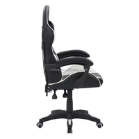 Chaise de jeu ergonomique en cuir pivotante à 360 degrés, personnalisable, réglable en hauteur, avec support lombaire et appui-tête, inclinable Saber