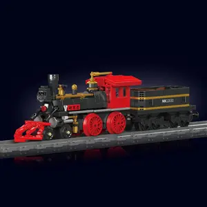 Mould King 12030 Serie ferroviaria No. EL modelo de tren GENERAL Juego de bloques de construcción de tren de Control remoto Juguetes para niños