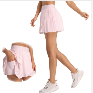 Aoyema جديد MOQ للجولف مثير ذو ثنيات منخفضة تنورة صغيرة اثنين في واحد مع شورت رياضي في الهواء الطلق ملابس رياضية للتنس - Product Image 1