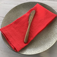 Serviette de table en lin personnalisée brodée classique pour la cuisine, le dîner, Noël, les mariages, les fêtes, les restaurants