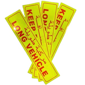 Arabie Saoudite Réfléchissant Personnalisé Aucun Fumer Extincteur <span class=keywords><strong>Danger</strong></span> pour Diesel Carburant Long Véhicules Imprimable PET/PVC/PC/PMMA Adhésif - Product Image 1