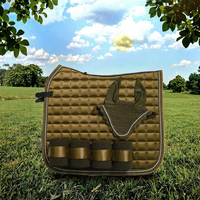 Nouveau Tapis de Selle de Dressage en Soie Matelassé Personnalisé 2026, Rembourrage Polyester 300 GSM, Confort et Durabilité pour