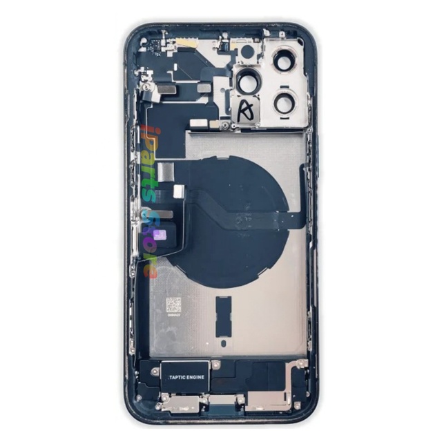 IPARTS Back Housing for iPhone 12 Pro Max 12Mini Full Assembly Middle Chassis Rear Cover With Charging Flex Cable Replacement