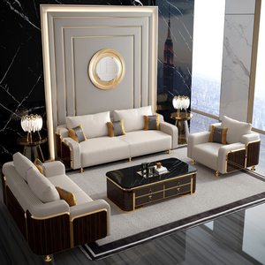 कस्टम लाइट लक्जरी सेक्शनल सोफा आधुनिक अपार्टमेंट मॉल लिविंग रूम फर्नीचर - Product Image 2