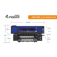 Pour imprimantes jet d'encre textiles automatiques, 8 têtes d'impression I3200-A1, machine de sublimation par transfert thermique grand format 1,9 m pour tissus en coton