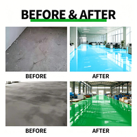 Peinture de nivellement bicomposante en polysilicium haute dureté certifiée RoHS pour entrepôts, usines, garages et sols en carrelage intérieurs