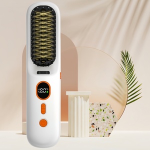 Cepillo Alisador de Cabello Iónico Infrarrojo Recargable por USB, Inalámbrico, con Iones Negativos y Rayos Infrarrojos - Product Image 1