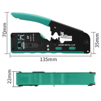 Pince à sertir RJ45 pour câbles réseau Ethernet Cat7, Cat6, Cat5, avec fonction de verrouillage pour fiches modulaires RJ11, RJ12, 6P, 8P