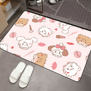 Alfombra de Baño Rectangular con Ilustraciones de Mikko, de Tierra de Diatomeas, Antideslizante, Absorbente y de Secado Rápido, para la Entrada del Baño - Product Image 2
