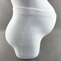Sous-vêtements post-partum jetables culotte en maille souple et extensible et respirante slip postnatal élastique à taille haute pour femme saignant