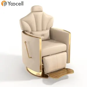 Yoocell Salon Stuhl Glam Audrey Hepburn Styling Stuhl Salon Stuhl für Friseur Edelstahl für Friseur Shop