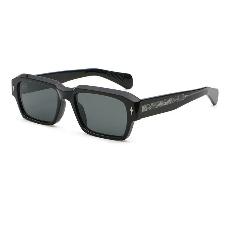 C1 cadre noir brillant gris