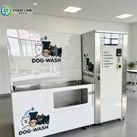 Unité de bain automatique pour animaux de compagnie avec application pour site domestique, pour le toilettage et le lavage des animaux