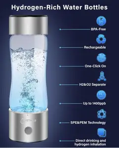 Smart Bottle Portable Hydrogen Water Bottle Ionized Bottle High Concentration Hydrogen Alkaline Water Hydrogen-Rich Water Cup